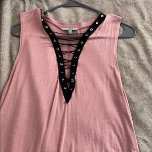 Lace up top